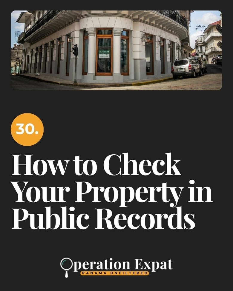 image for 30. How to Check Your Panama…