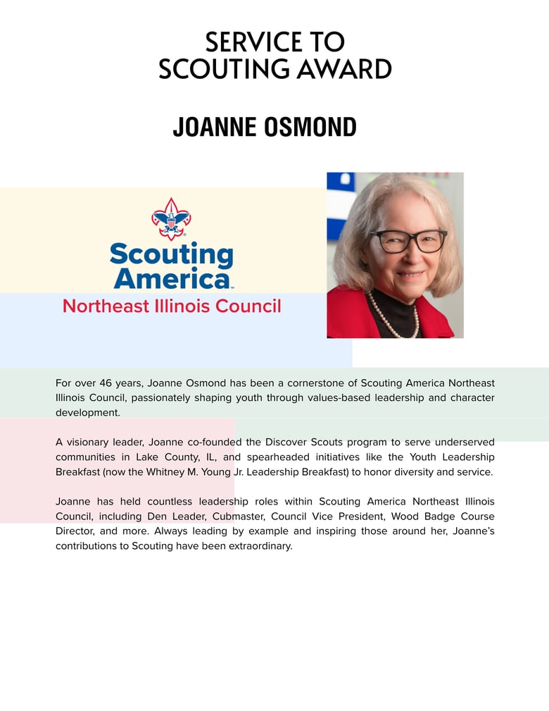 image for Joanne Osmond - Service to…