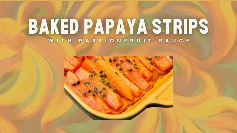 image for Baked Papaya Strips