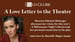 image for A Love Letter to the Theatre