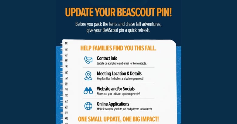 image for Is Your Be A Scout Pin Ready for New…