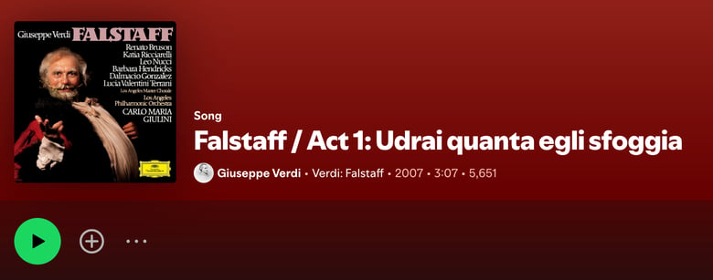 image for Falstaff/Act 1: Udrai quanta egli…
