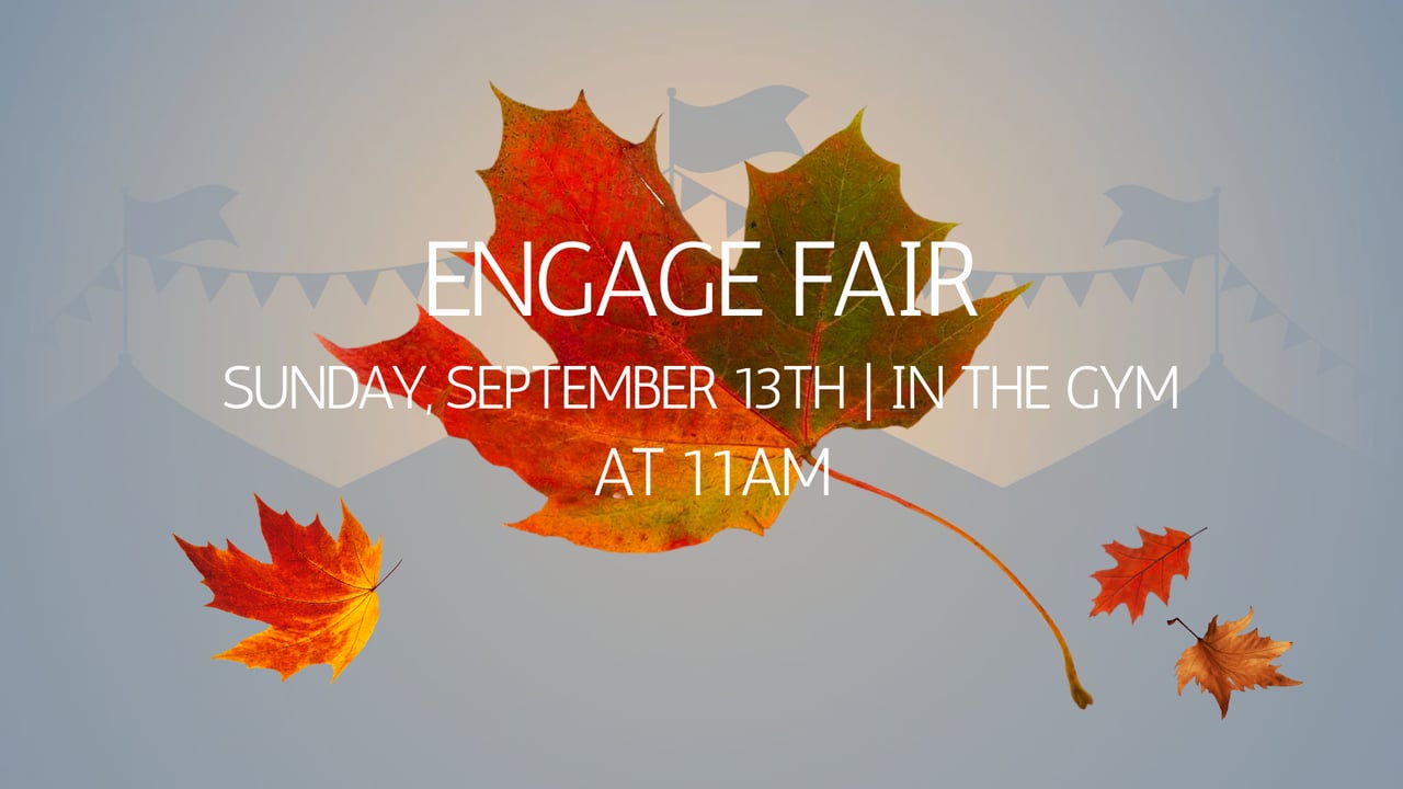 image for Stay for our Engage Fair on September…