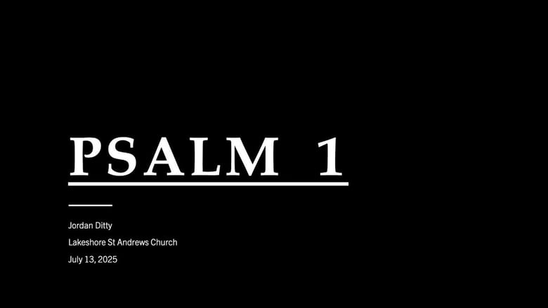 image for July 13, 2025 Psalm 1 Sermon Questions