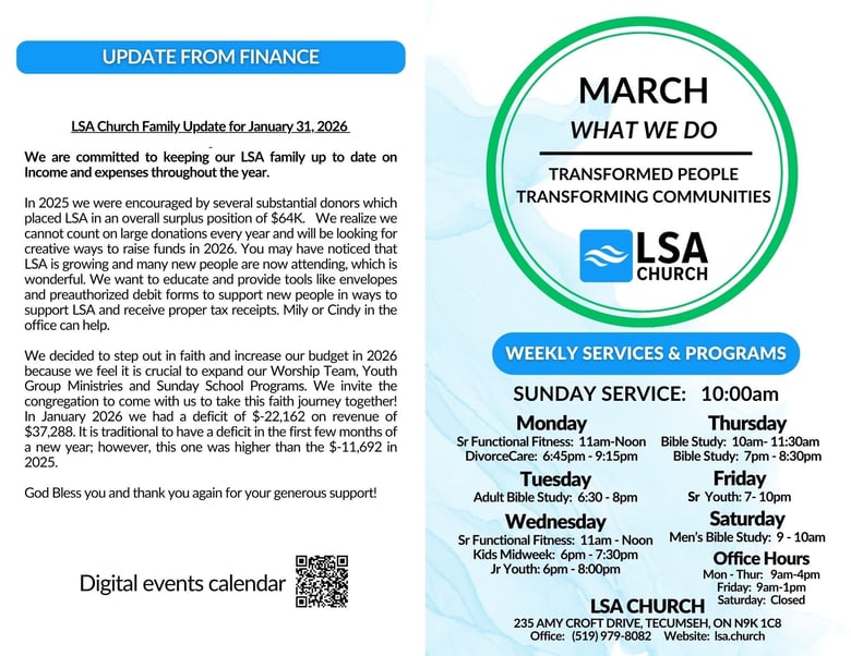 image for March 2026 Bulletin