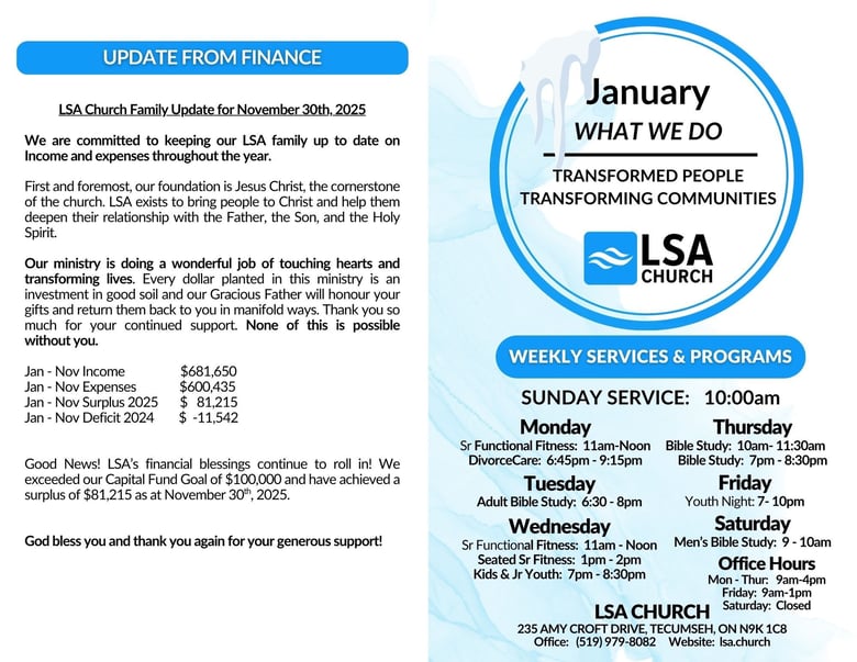 image for January 2026 Bulletin