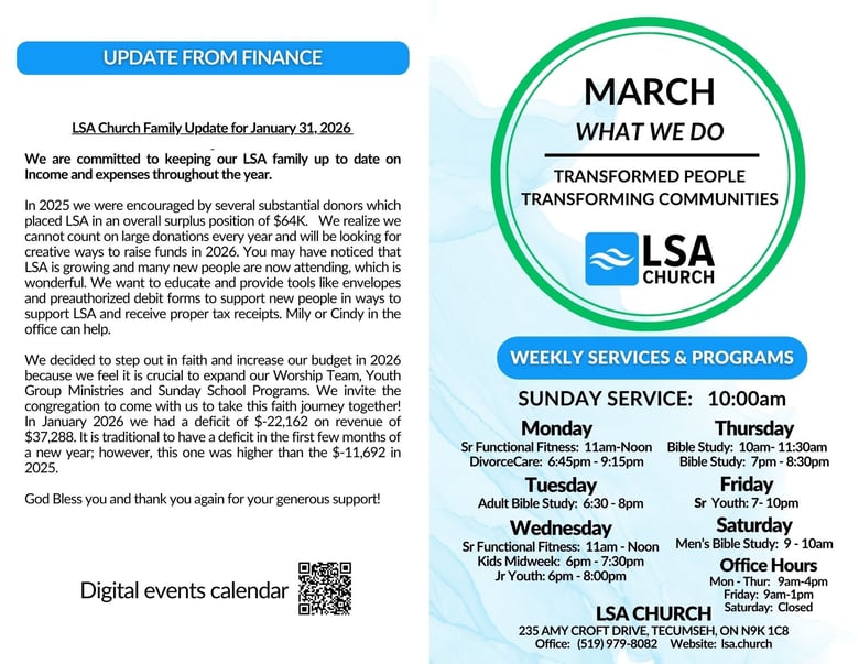 image for March 2026 Bulletin