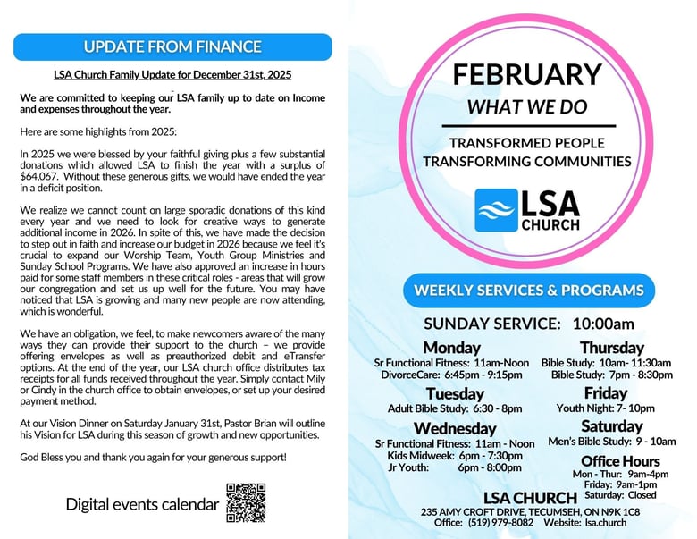 image for February 2026 Bulletin