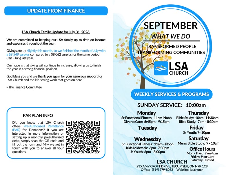 image for September 2026 Bulletin