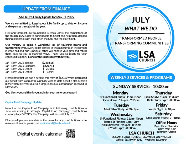image for July 2025 Bulletin