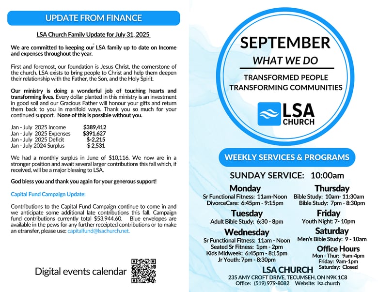 image for September 2025 Bulletin