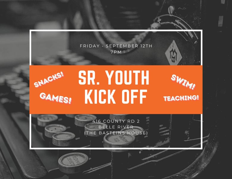 image for Sr. Youth Kick Off!