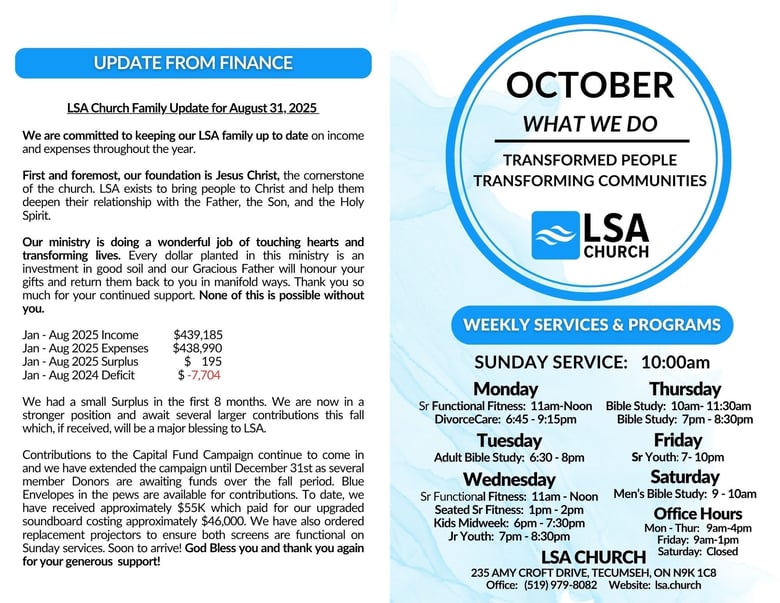 image for October 2025 Bulletin