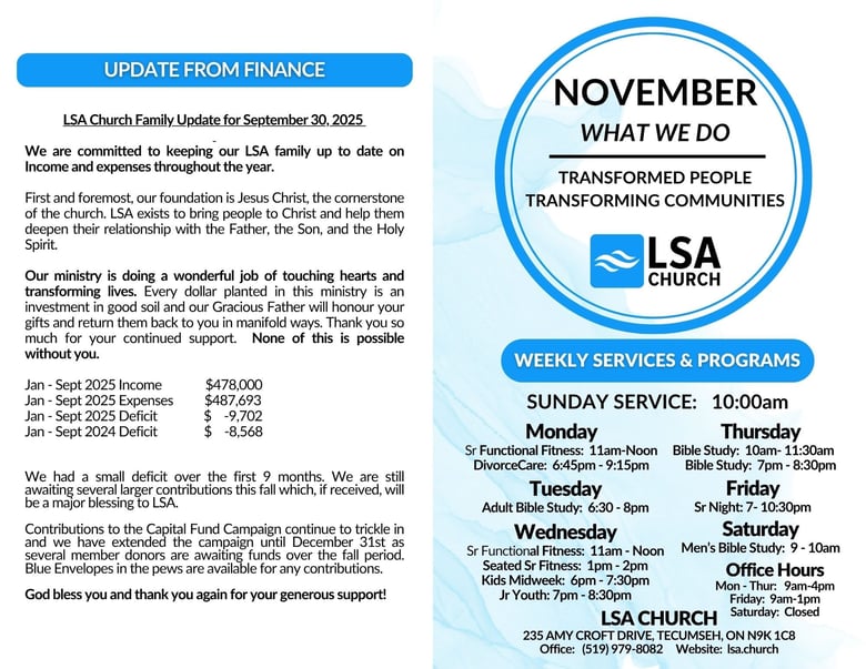 image for November 2025 Bulletin