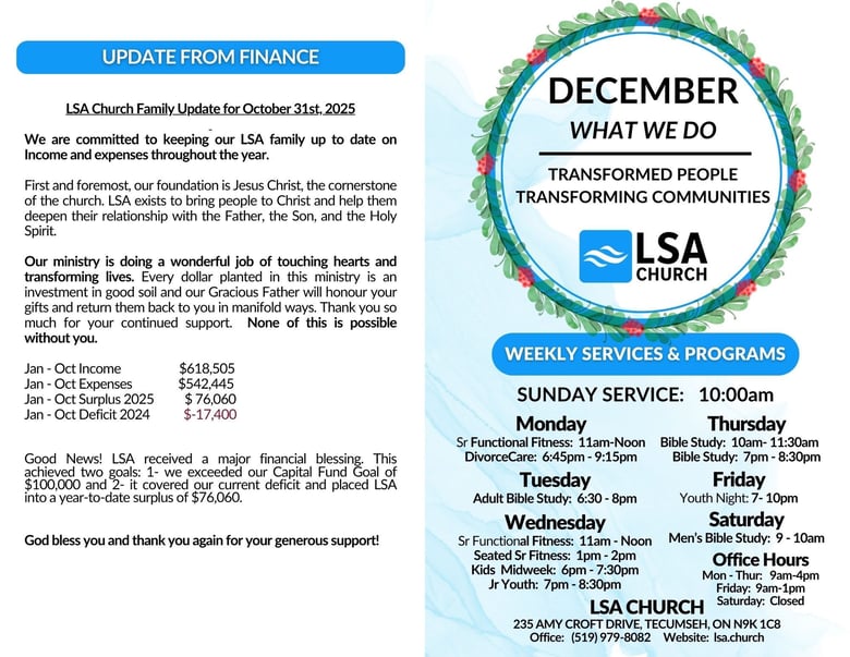 image for December 2025 Bulletin