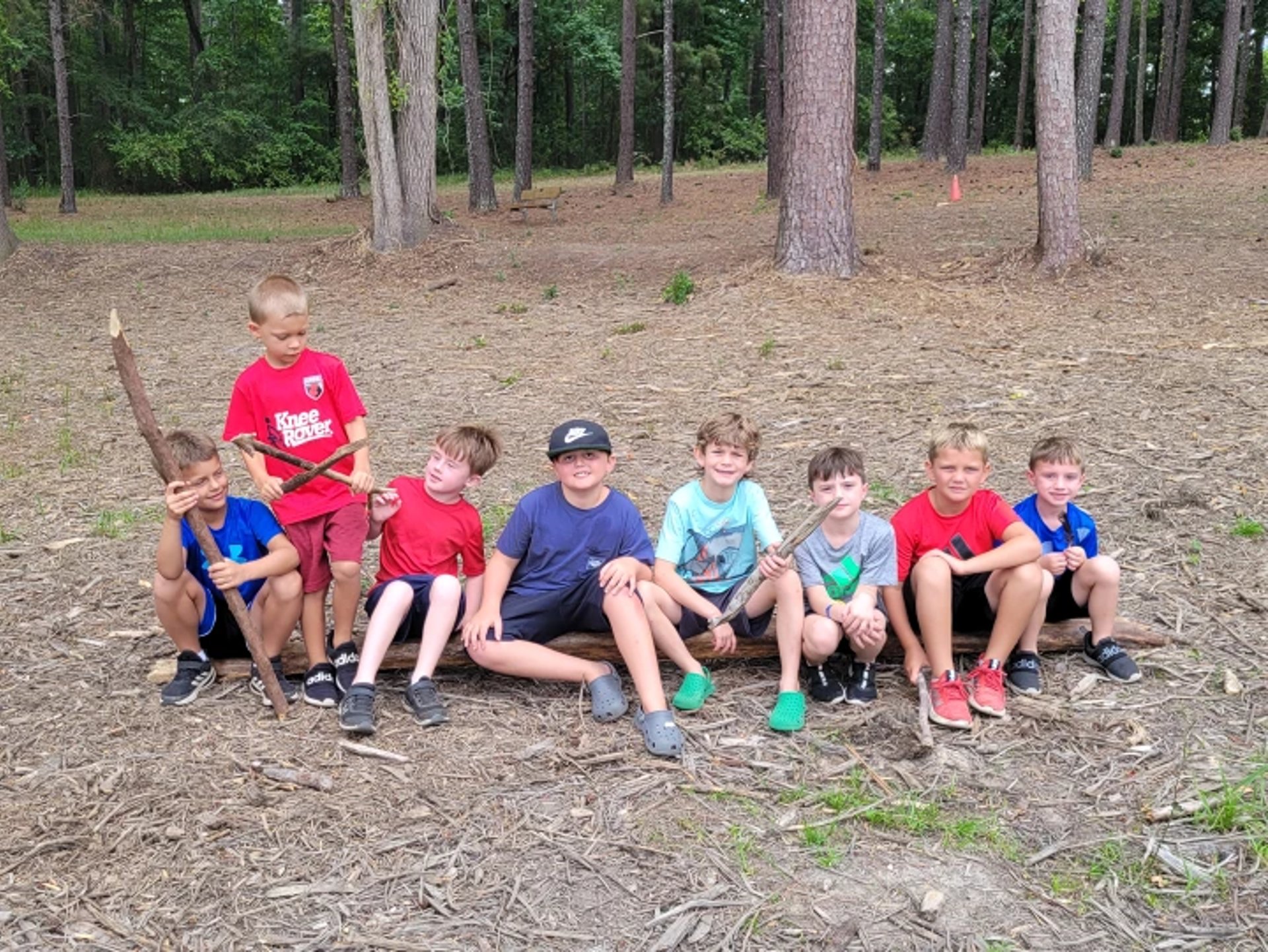 Campers outdoors