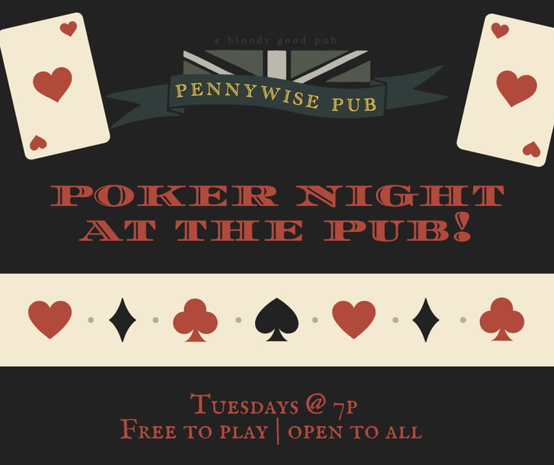 image for Poker Night @ Pennywise Pub