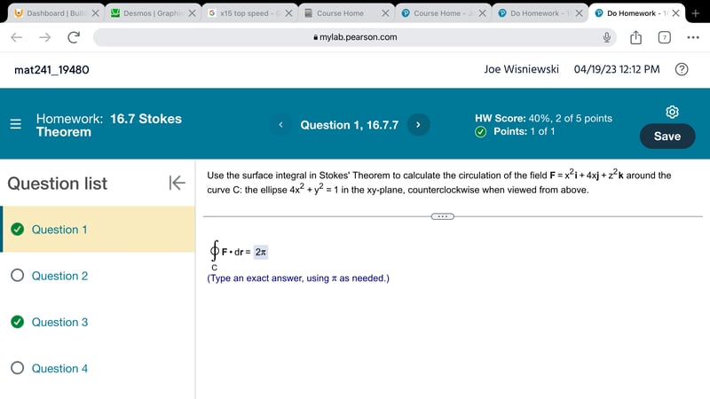 image for Week and a Half Till Calc 3…